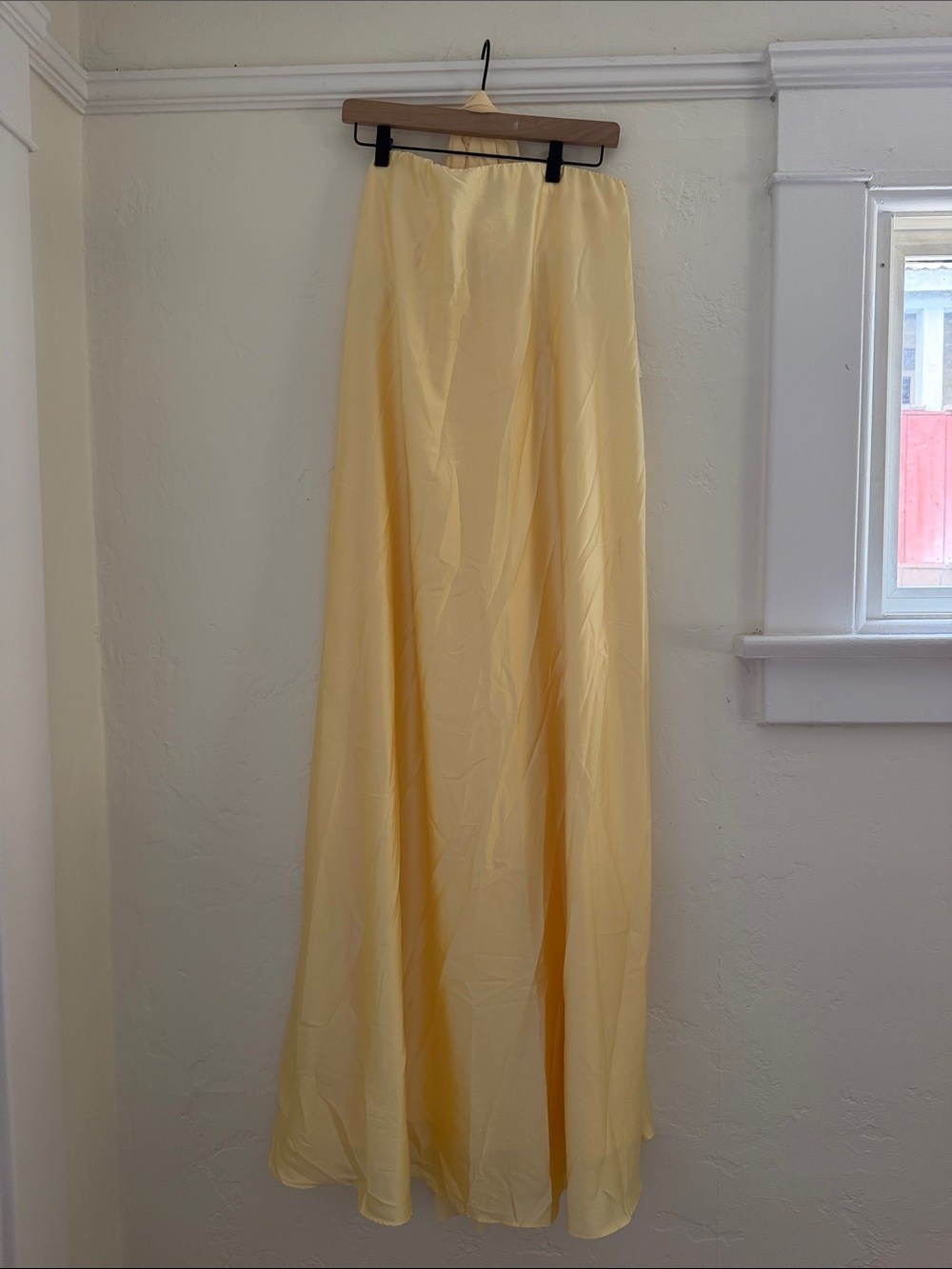 Show Me Your Mumu Strapless Yellow Bridesmaids Dress with neck scarf - Picture 3 of 11